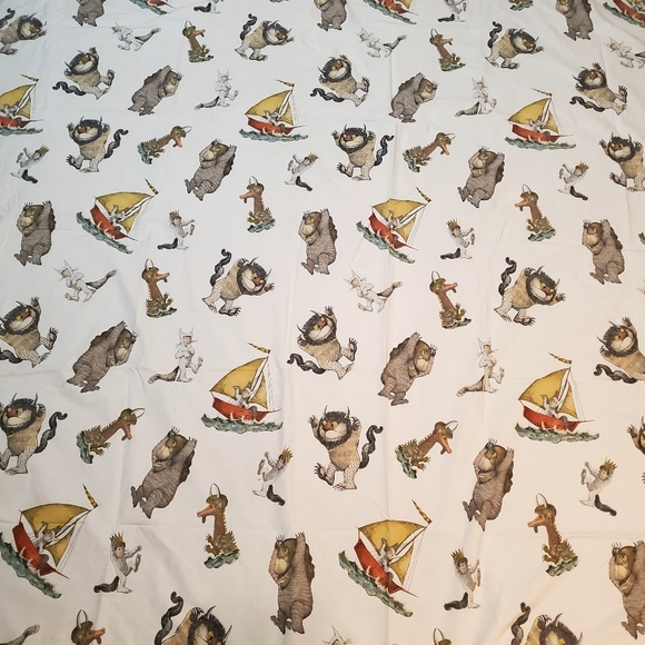 Where The Wild Things Are Organic Full Size Sheet Set & Pillowcase Pottety Barn - Picture 10 of 11